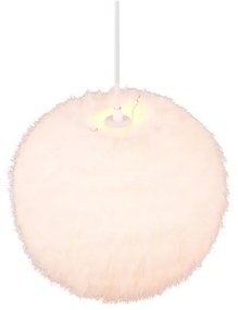 Kremowa lampa wisząca ø 35 cm Furry – Trio