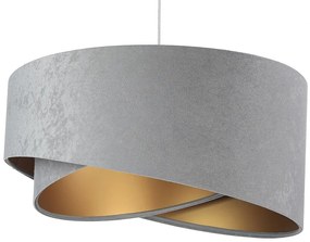 Szaro-złota lampa wisząca glamour - EX974 Gilma