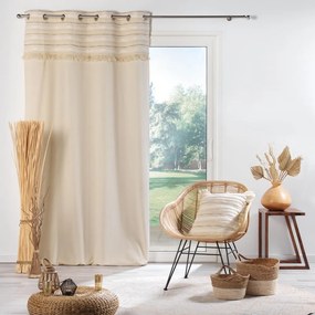 Bawełniana zasłona w naturalnym kolorze 140x240 cm Atlas – douceur d'intérieur