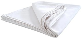 PrzytulneMieszkanie.pl Bawełniane prześcieradło DELUXA 140x240 cm białe