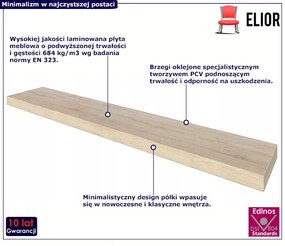 Nowoczesna półka ścienna dąb sonoma - Ikla