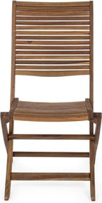 Drewniane krzesło ogrodowe w naturalnym kolorze Noemi – Bizzotto