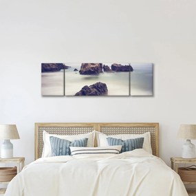 Obraz klifów we mgle (170x50 cm)