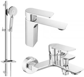 Mexen Alexa DQ40 zestaw wannowy, chrom - 71203DQ40-00