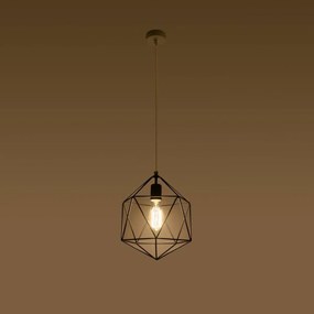 Lampa wisząca GASPARE czarna SOLLUX  LIGHTING