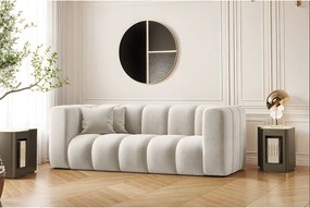 Sofa modułowa dwuosobowa Grand, tkanina Salvador, Jasnoszary