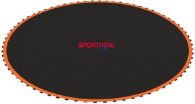 SPORTNOW Mata do Trampolina, Okrągła Powłoka Skoczna, Polipropylen, Pomarańczowa