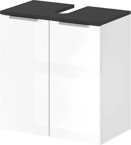 Szafka pod umywalkę biały wysoki połysk 58x33x60 otis