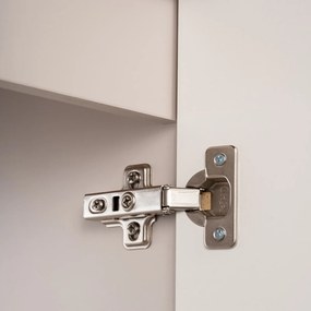 Szafka umywalkowa 2-drzwiowa Nova 80 cm z blatem, kaszmir mat/biały mat