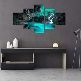 Obraz - Turkusowe jezioro (125x70 cm)
