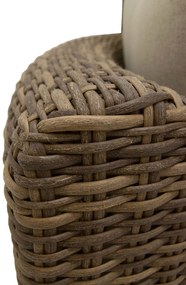 Rattanowy zestaw modułowy BORNEO LUXURY dla 4 osób (brązowy)