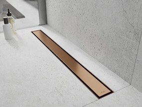 Mexen Flat M13 odpływ liniowy 2w1 50 cm, miedź szczotkowana - 1C10050-15