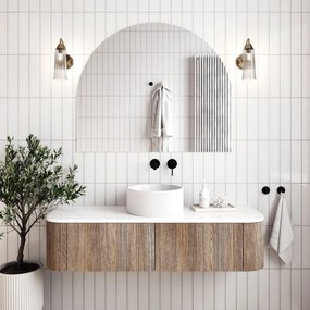 Lustro owalne oszlifowane portalowe bezramowe bez podświetlenia 100 X 78 CM RONA | Różne kolory szkła : Kolor tafli szkła - Srebrny