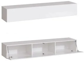 Meblościanka SWITCH LAMEL V dąb wotan/biały ASM Meble