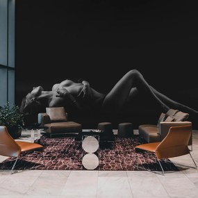Fototapeta - Naga leżąca kobieta (196x136 cm)