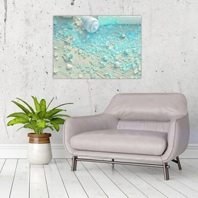 Obraz - Nadmorska atmosfera w turkusowych odcieniach (70x50 cm)