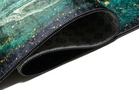 Zielono Złoty Dywan W Stylu Glamour T3-B47