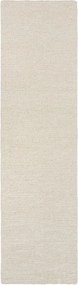 Wełniany chodnik tkany ręcznie w kolorze kości słoniowej 80x230 cm Harris Boucle – Flair Rugs