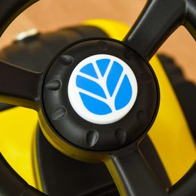 HOMCOM Pojazd do nauki chodzenia dla dzieci z przyczepką i klaksonem Żółty chodzik 91x29x44cm | Aosom PL