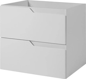 Szafka łazienkowa wisząca pod umywalkę, biała, 60 x 57 x 46 cm