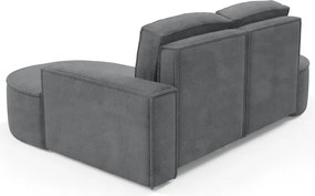 Narożnik MOLLY Prawostronny bez funkcji spania, wolnostojący tkanina CURIO 97 Szary