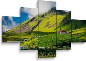 Obraz górskiego krajobrazu (125x70 cm)