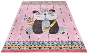 Różowy dywan dziecięcy 160x235 cm Panda – Hanse Home