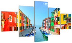 Obraz - Wyspa Burano, Wenecja, Włochy (125x70 cm)