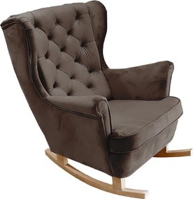 Fotel Relax z Tapicerowanym Siedzeniem i Podłokietnikami, Fotel TV 102x81x95cm Brązowy_29844