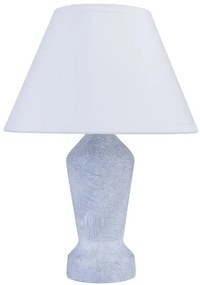 Drewniana lampka nocna z abażurem szary marmur - S225 B4-P70