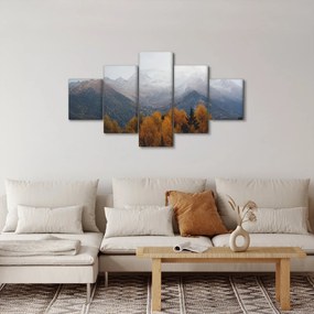 Obraz - Widok na grzbiety górskie (125x70 cm)