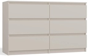 Minimalistyczna komoda z szufladami kaszmir - Berta 120 cm