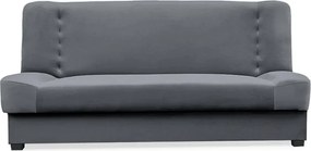 Sofa z Funkcją Spania PIANO Rozkładana Wersalka Dwuosobowa Szara Nowoczesna do Salonu