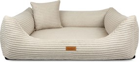 Beżowe legowisko dla psa i kota Rimini - wyjmowany materac