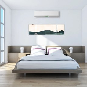 Obraz - Ilustrowany krajobraz (170x50 cm)