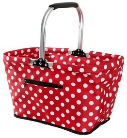 Toro Składany kosz na zakupy Dots 48 x 28 x 28 cm