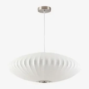 Lampa Sufitowa Ze Sztucznego Jedwabiu I Żelaza Worel A - Sklum