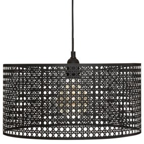 Lampa wisząca KATEL, plecionka wiedeńska, Ø 38 cm