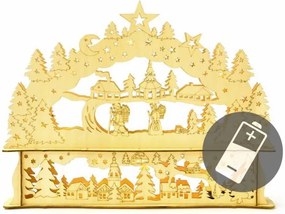 Świąteczna dekoracja – Bożonarodzeniowa sceneria – 10 LED diody