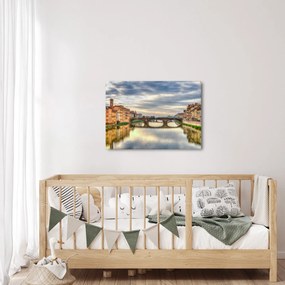 Obraz - Most przez rzekę (70x50 cm)