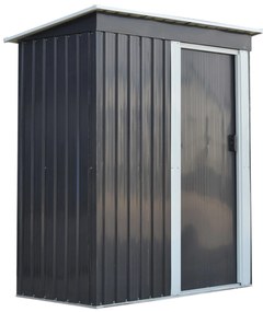 Domek narzędziowy ogrodowy stalowy 181x162x86 cm – schowek na narzędzia MIR0305