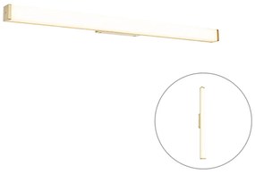 Lampa ścienna do łazienki mosiądz 92 cm z wbudowanym LED IP44 - Cascada Nowoczesny Oswietlenie wewnetrzne