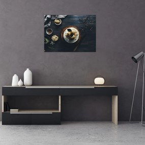 Obraz deseru na stole (70x50 cm)