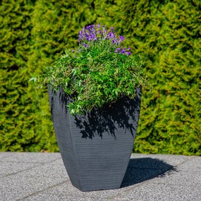 Donica ogrodowa kwadratowa 60 cm antracytowa PATIO