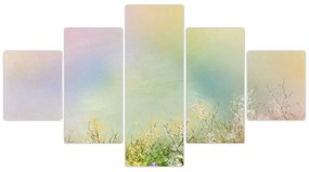 Obraz - Malowana łąka 2 (125x70 cm)