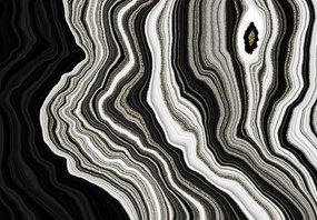 Fototapeta - Czarny marmur (196x136 cm)