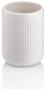 Biały ceramiczny kubek na szczoteczki do zębów Kela Adele