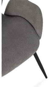 Szare tapicerowane fotele jadalniane zestaw 2 szt. Ansu – Marckeric