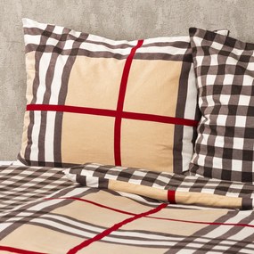 4Home Pościel flanelowa Krata, 140 x 220 cm, 70 x 90 cm, 140 x 220 cm, 70 x 90 cm