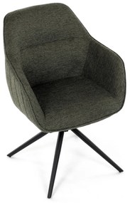Zestaw krzeseł obiadowych z mechanizmem zwrotnymHC-536 GRN2, 2 szt.